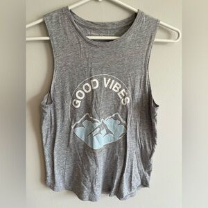 Spiritual Gangster Gray Good Vibes Tank Top